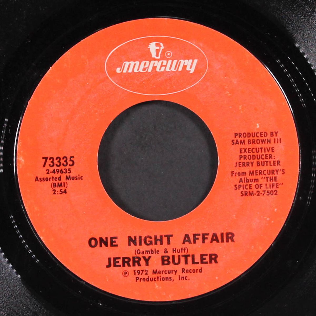 one night affair / life's unfortunate sons by JERRY BUTLER