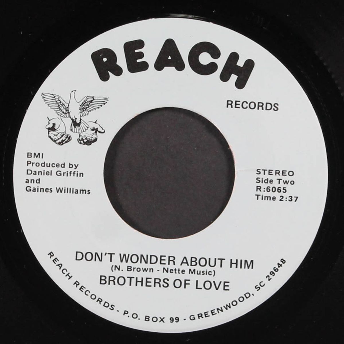 don't wonder about him / straight street by BROTHERS OF LOVE