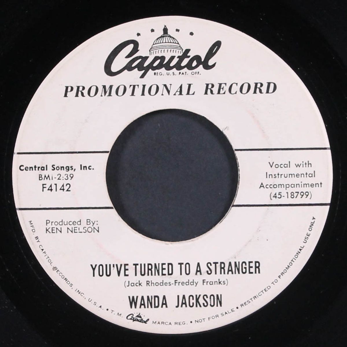 savin' my love / you've turned to a stranger by WANDA JACKSON