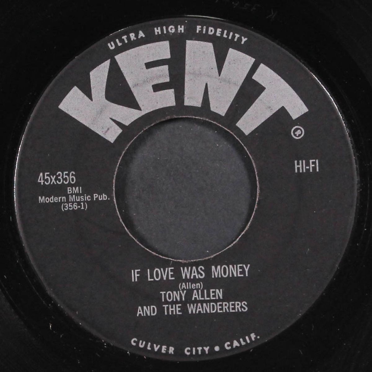 everybody's somebody's fool / if love was money by TONY ALLEN & WANDERERS