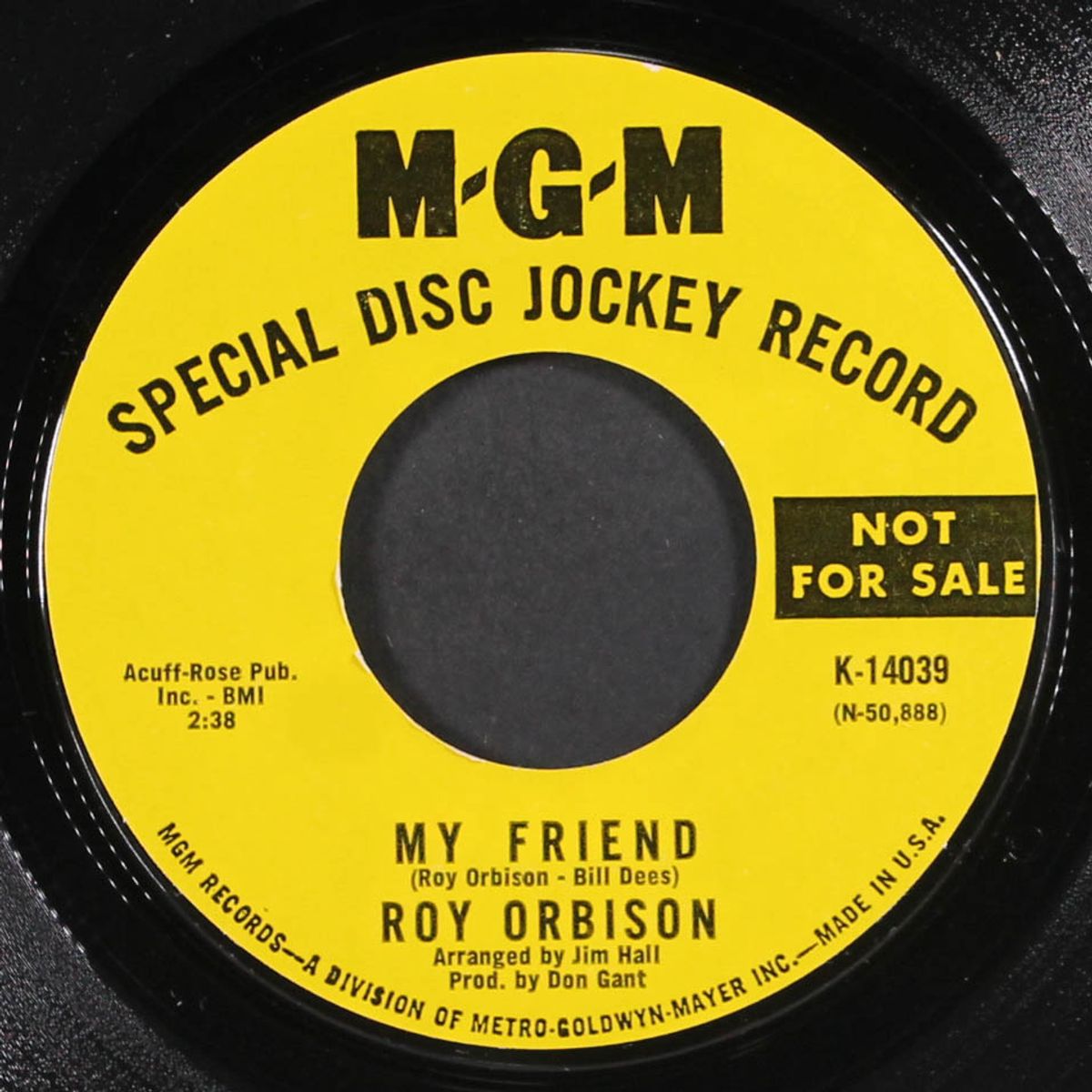 my friend / southbound jericho parkway by ROY ORBISON