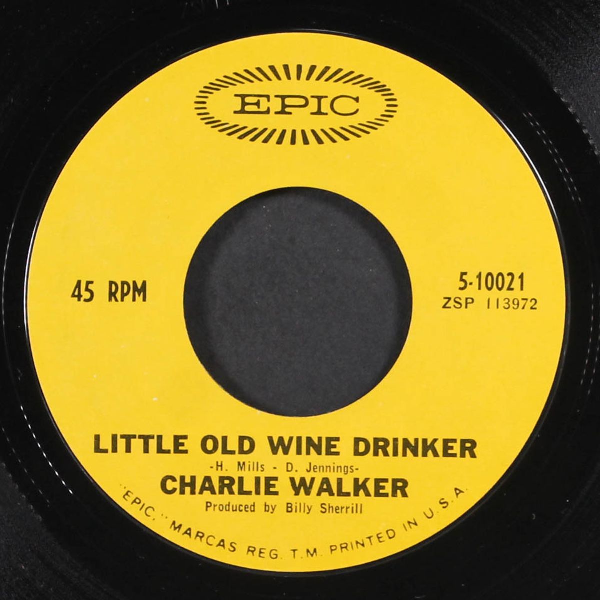 little old wine drinker / i'm gonna live by CHARLIE WALKER