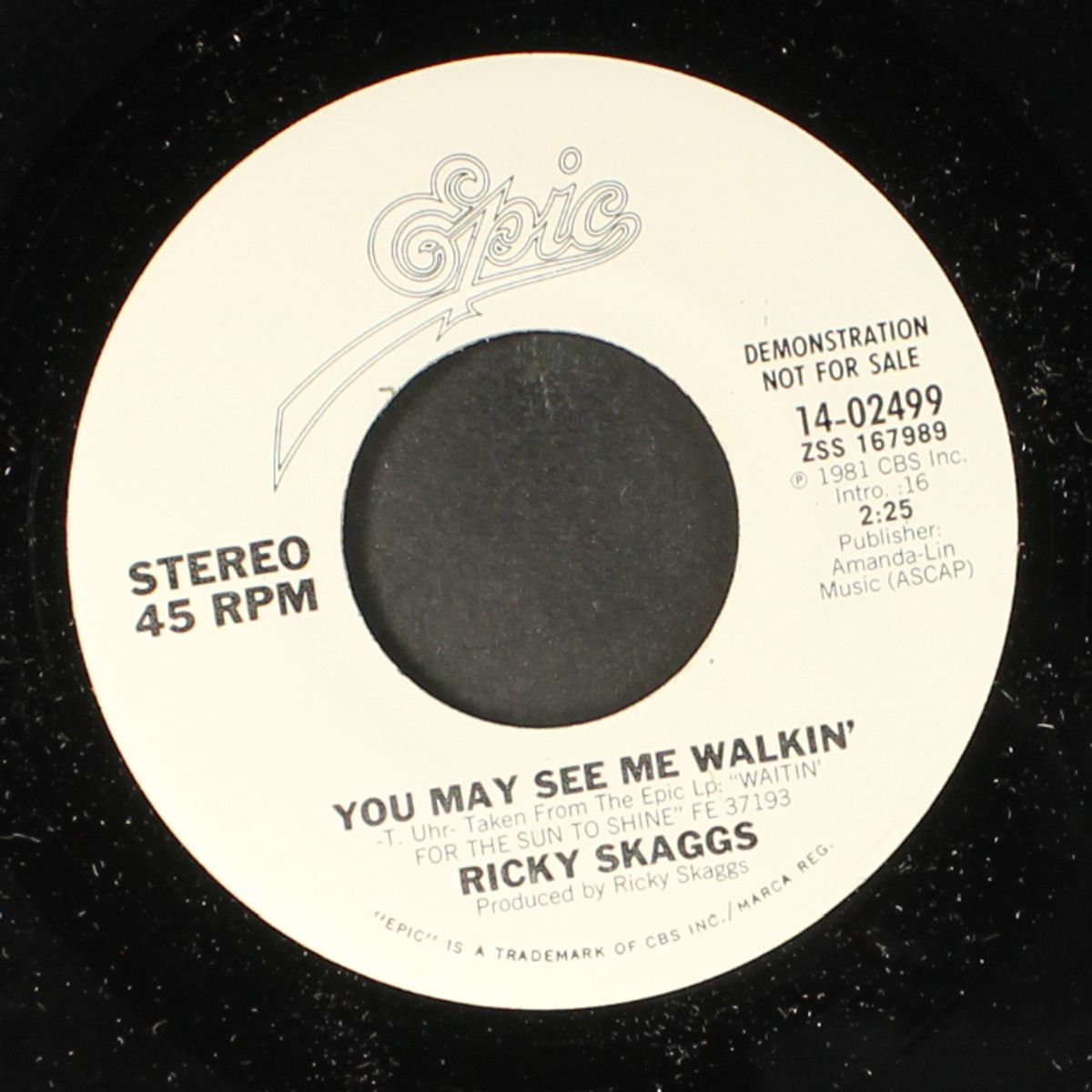 you may see me walkin' by RICKY SKAGGS