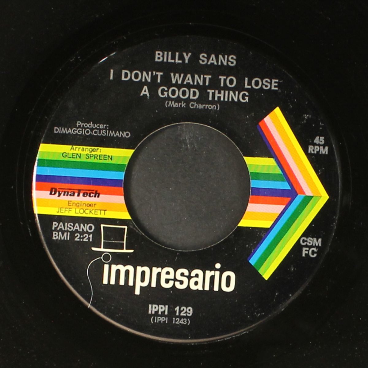 i don't want to lose a good thing / solo by BILLY SANS