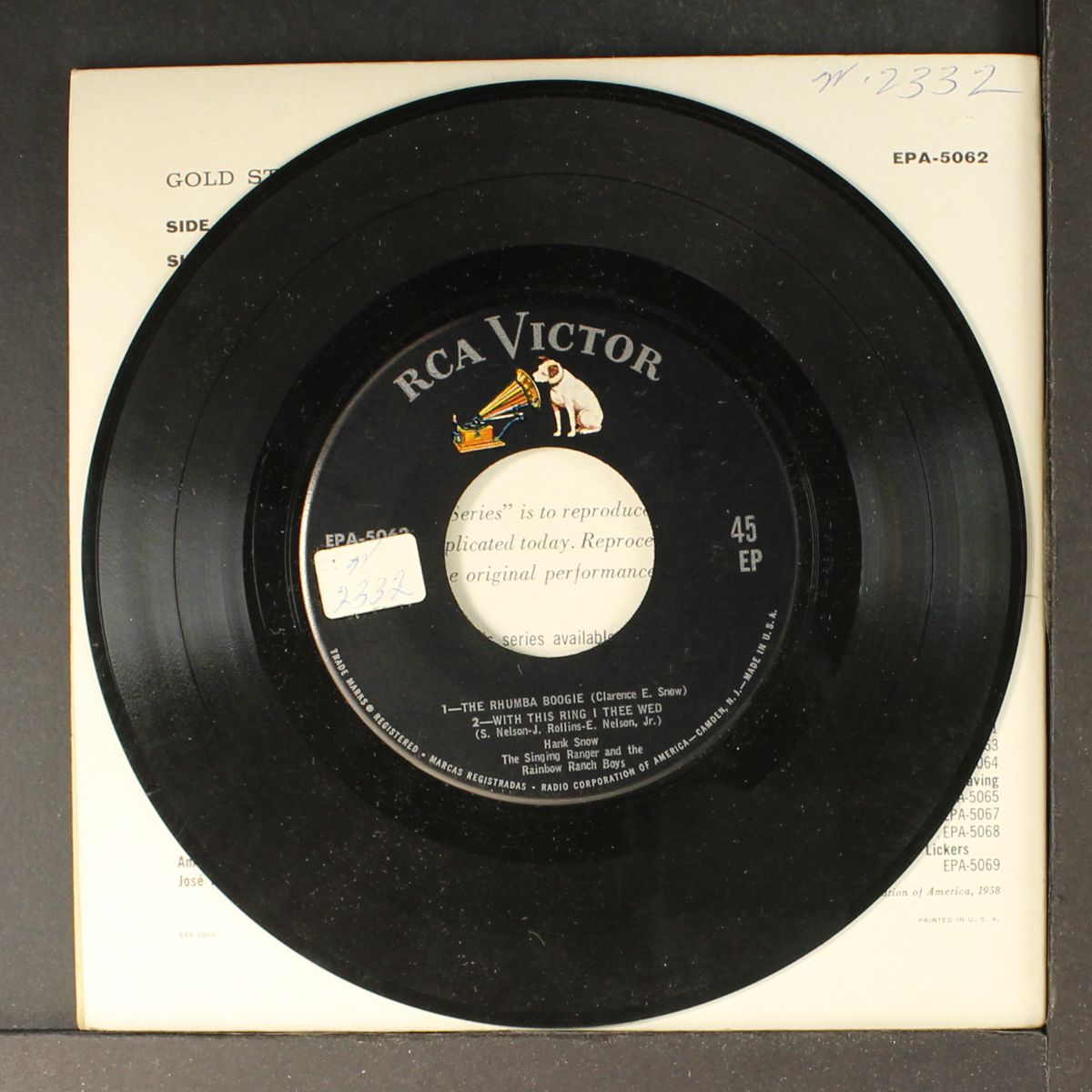 i'm moving on + 3 by HANK SNOW