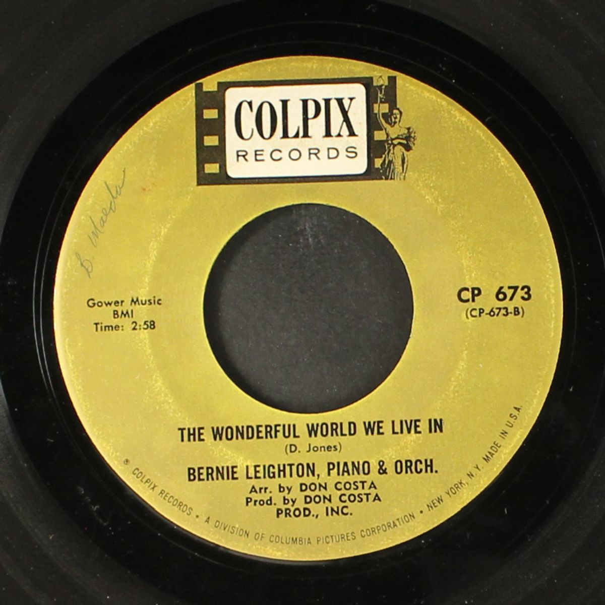 lawrence of arabia / the wonderful world we live in by BERNIE LEIGHTON