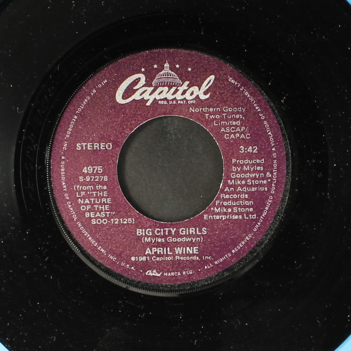 just between you and me / big city girls by APRIL WINE