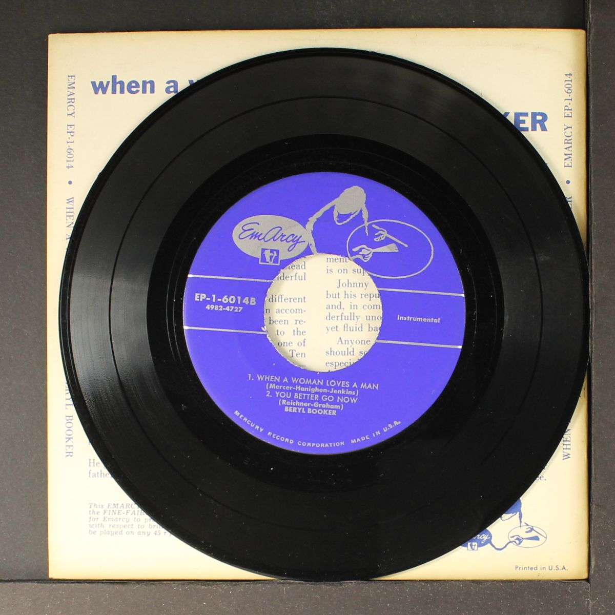 when a man loves a woman by BERYL BOOKER
