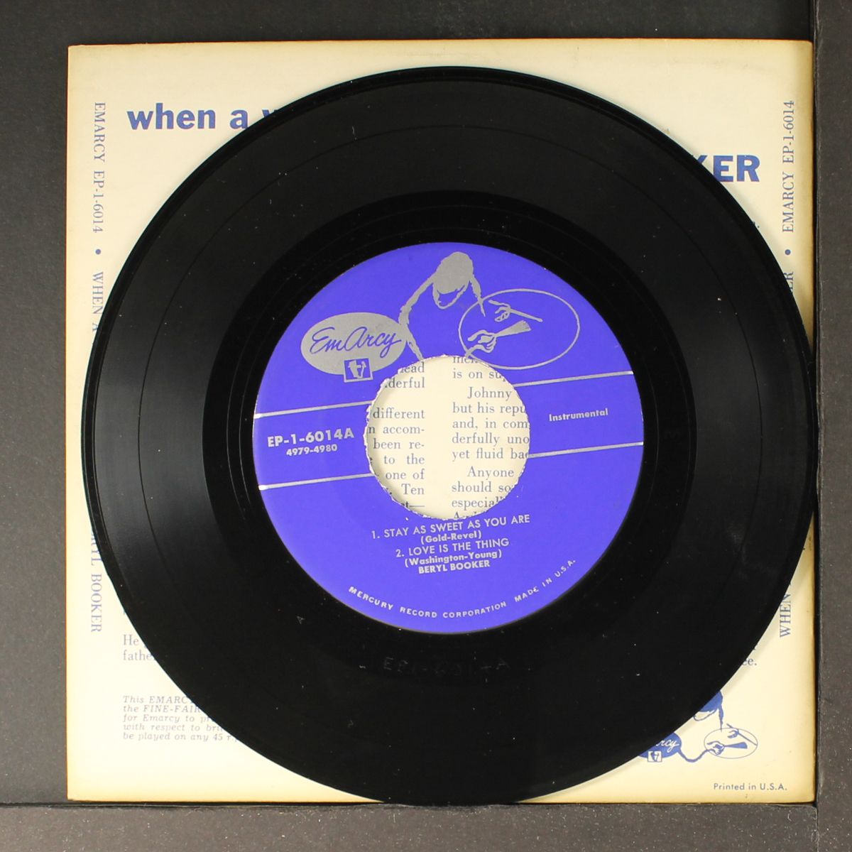 when a man loves a woman by BERYL BOOKER