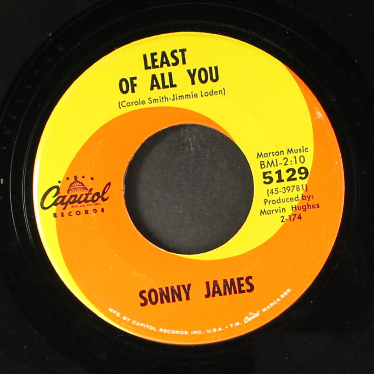 least of all you by SONNY JAMES