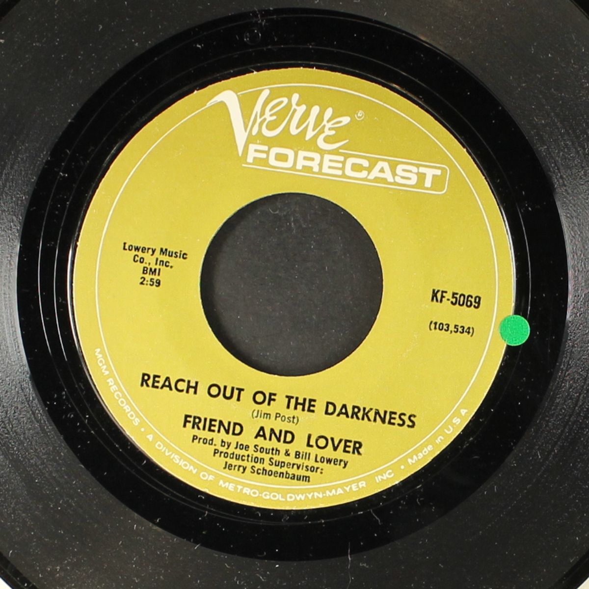 reach out in the darkness / time on your side by FRIEND & LOVER