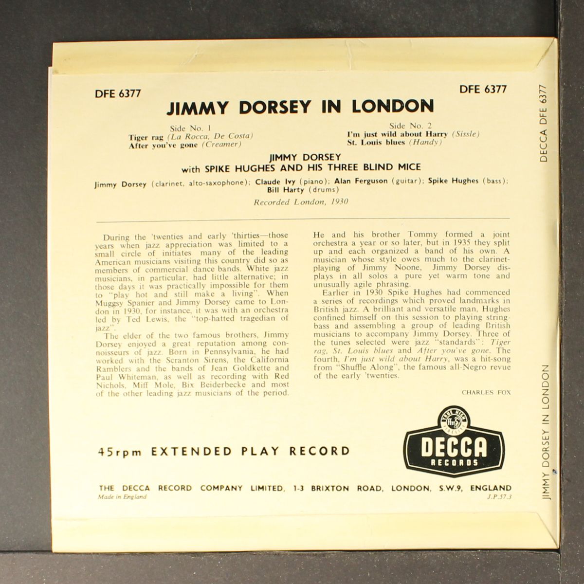 in london by JIMMY DORSEY