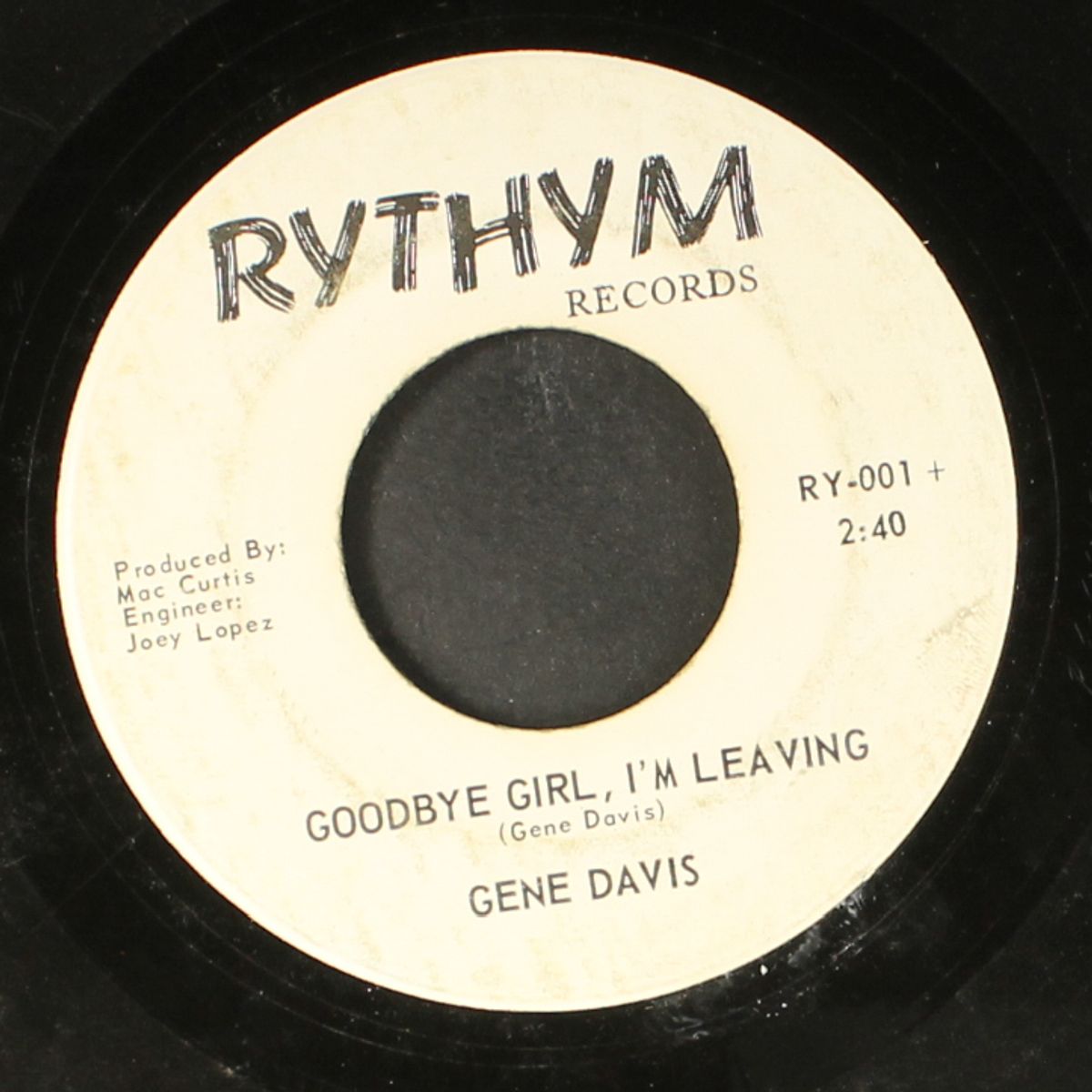 bottle take me back / goodbye girl i'm leaving by GENE DAVIS