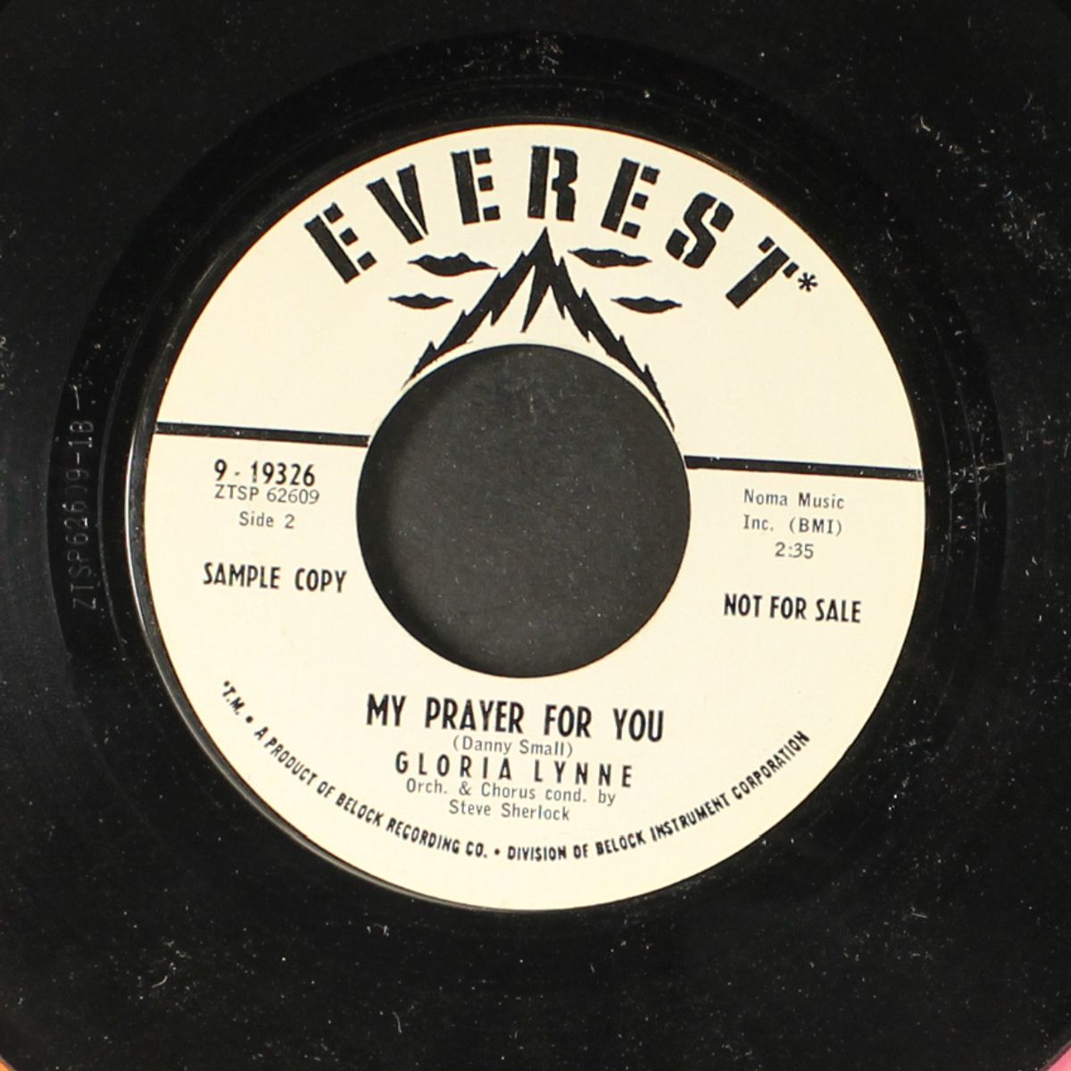 be my love / my prayer for you by GLORIA LYNNE