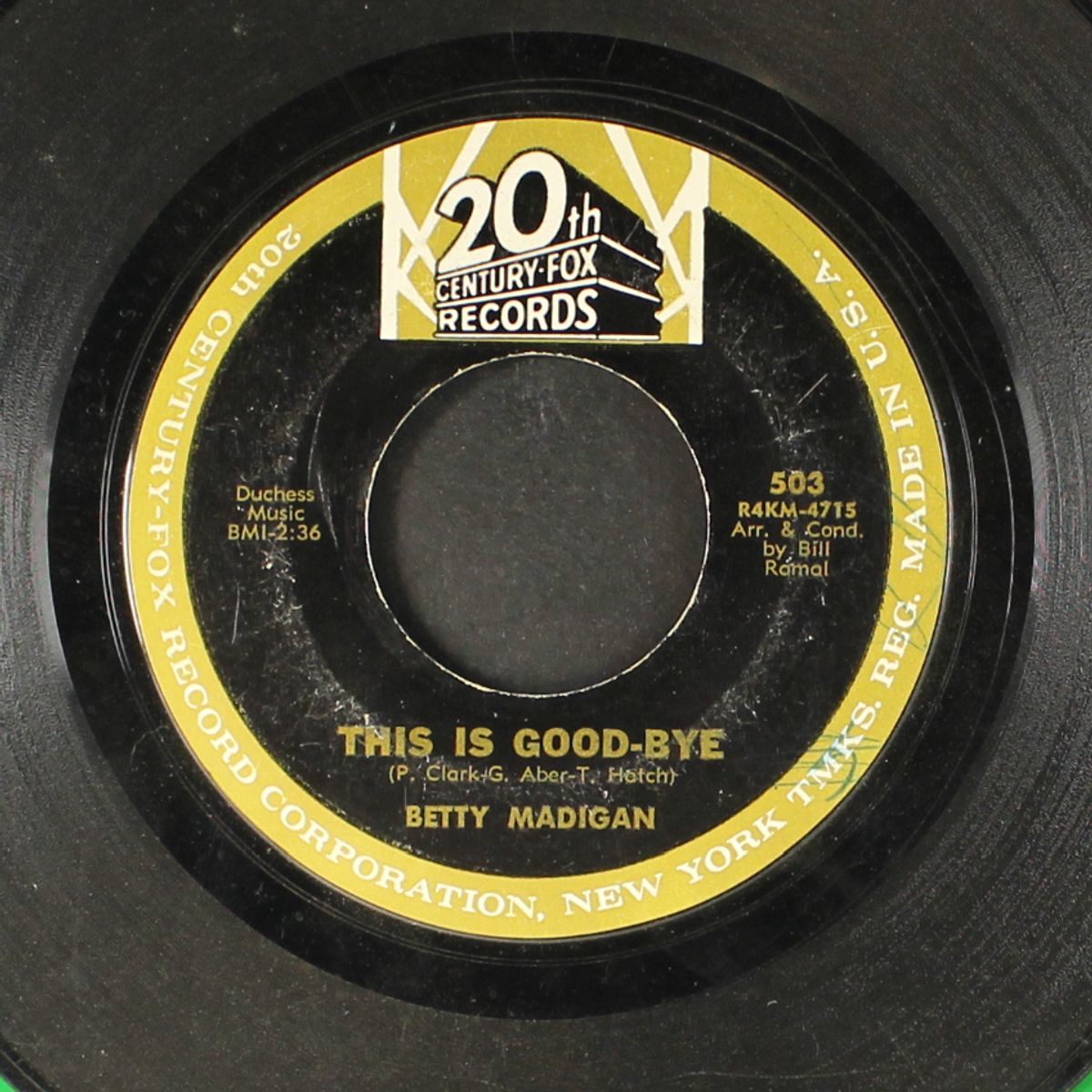 this is good bye / senior year by BETTY MADIGAN