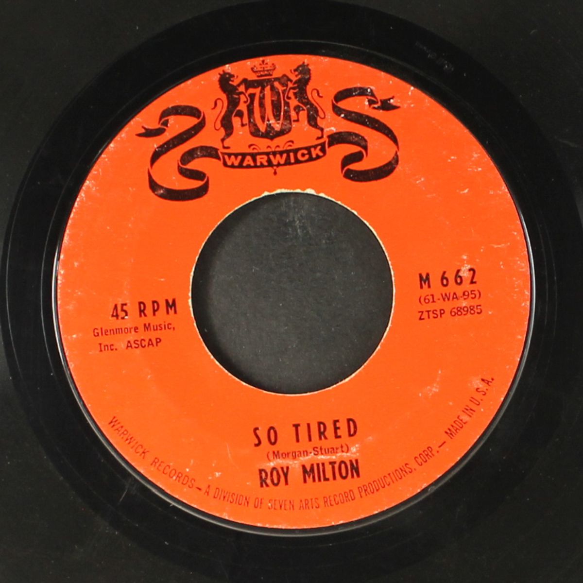 red light / so tired by ROY MILTON