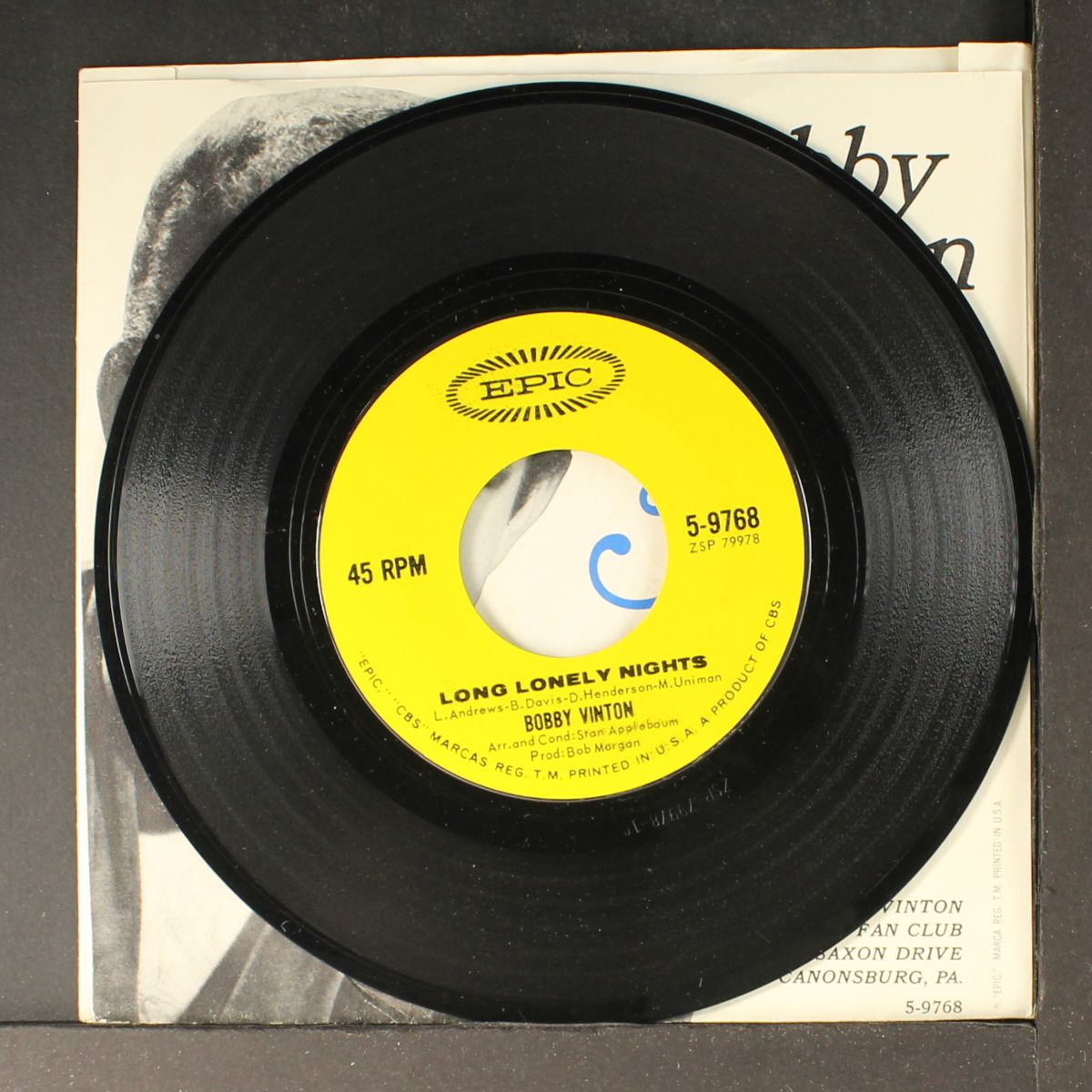 long lonely nights by BOBBY VINTON