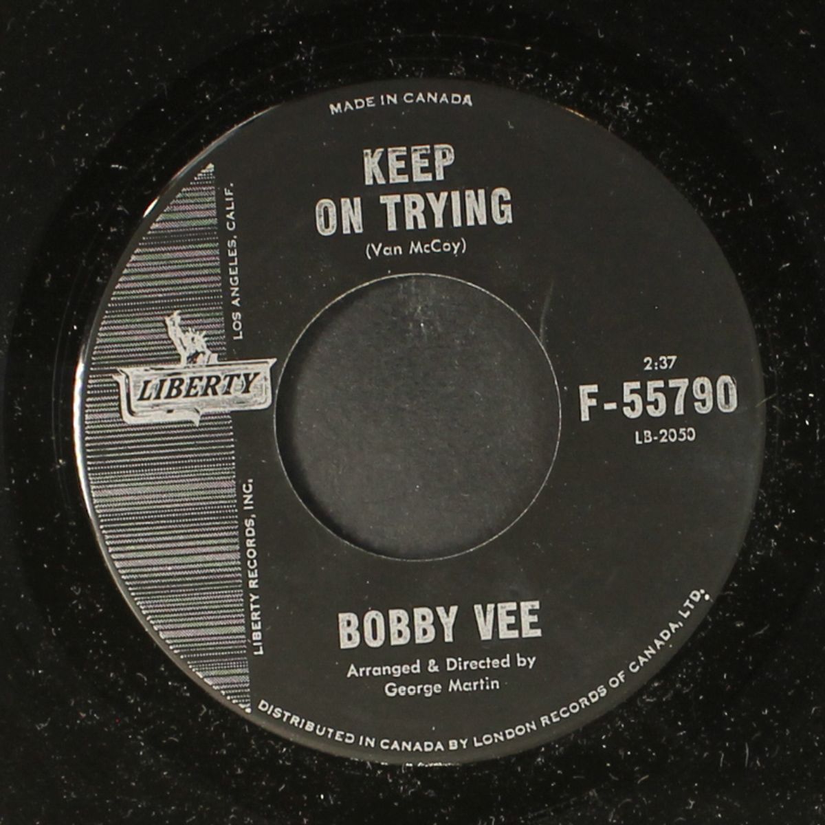 keep on trying / you won't forget me by BOBBY VEE