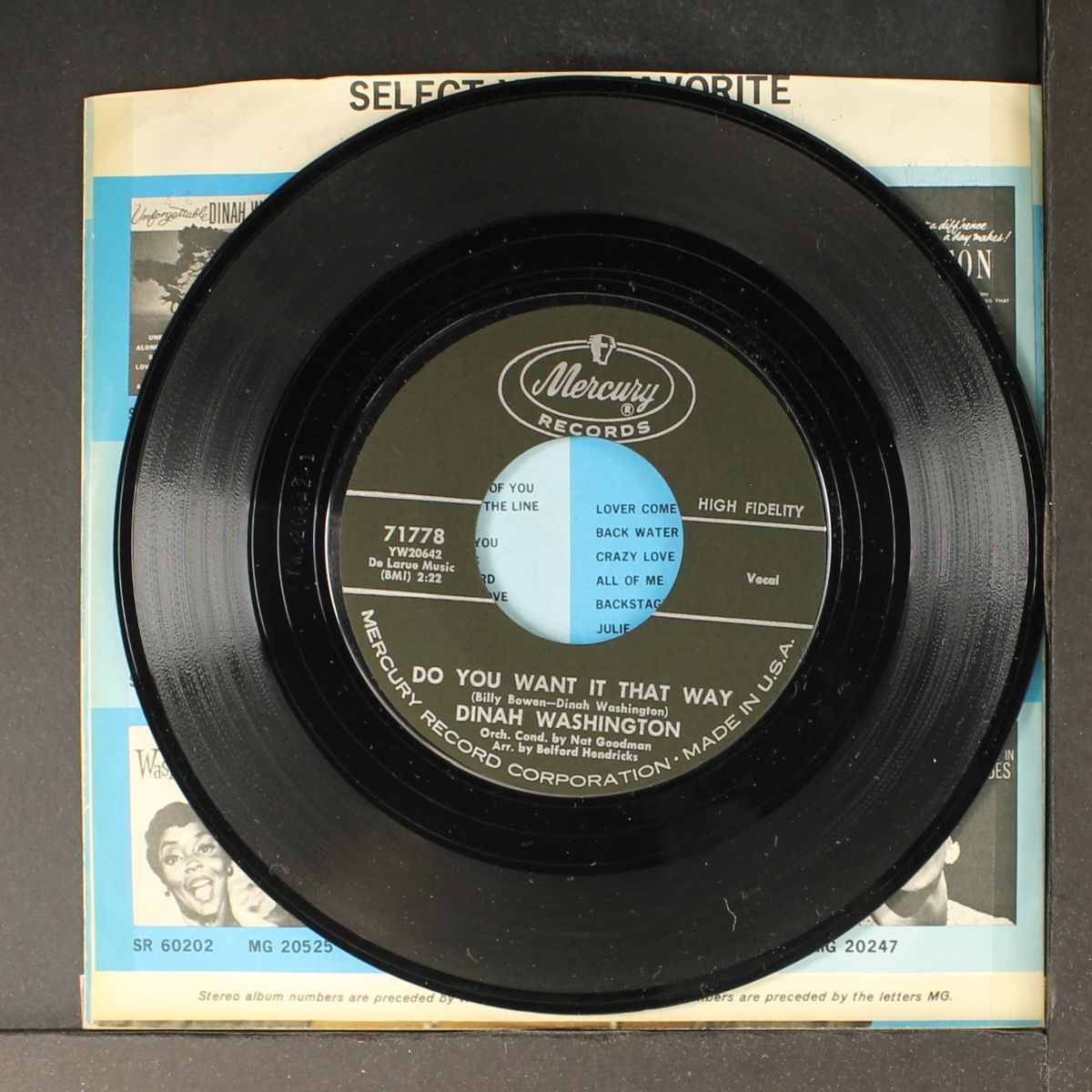do you want it that way by DINAH WASHINGTON