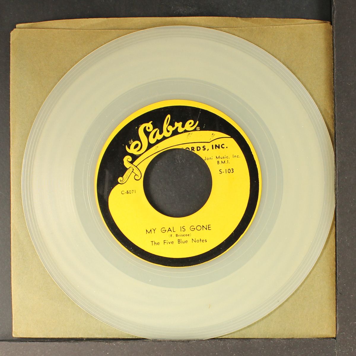 my gal is gone / ooh baby by FIVE BLUE NOTES