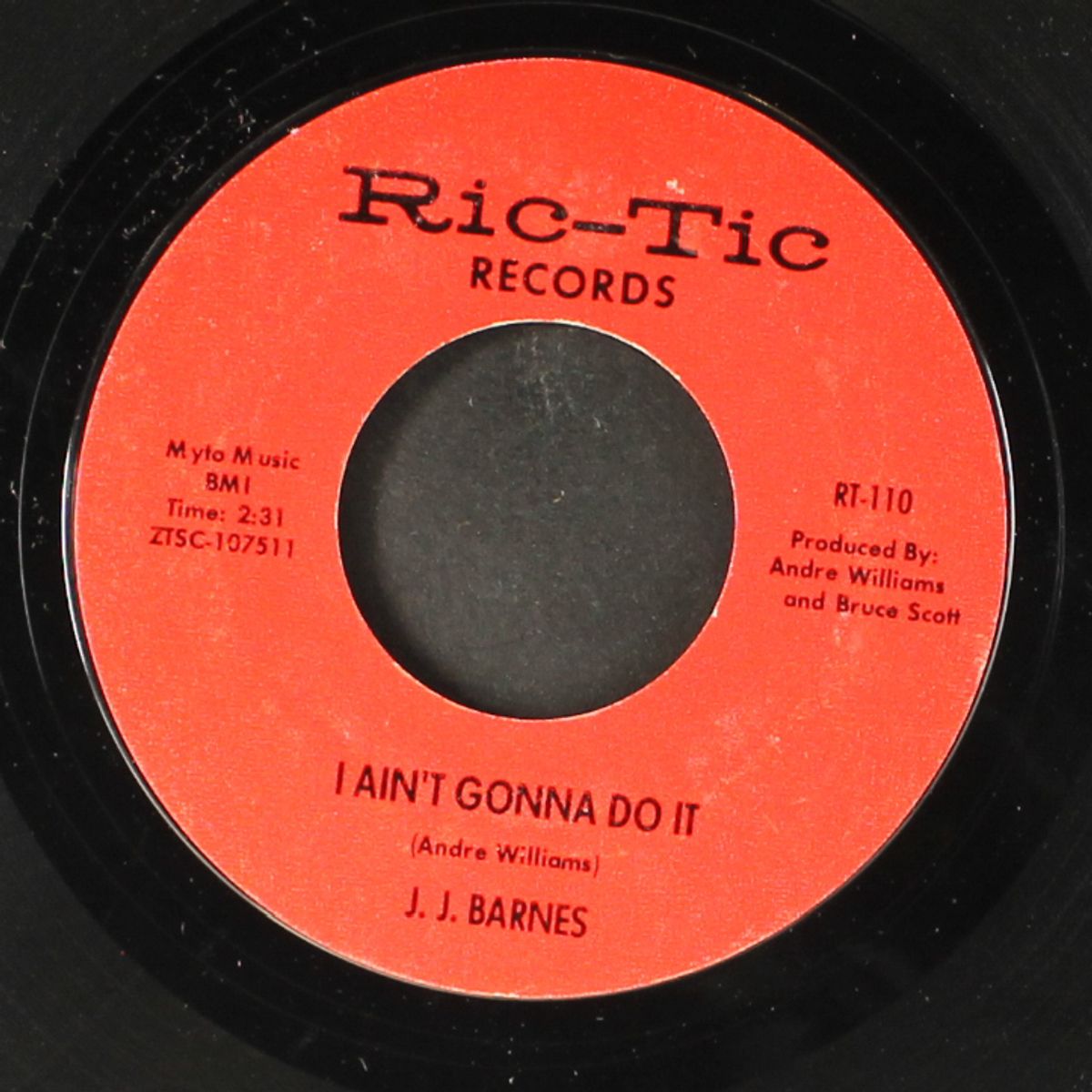 real humdinger / i ain't gonna do it by J.J. BARNES