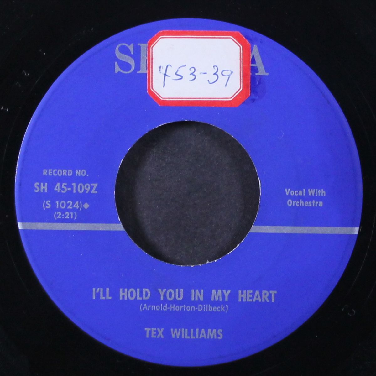 i'll hold you in my heart / yankee go home by TEX WILLIAMS