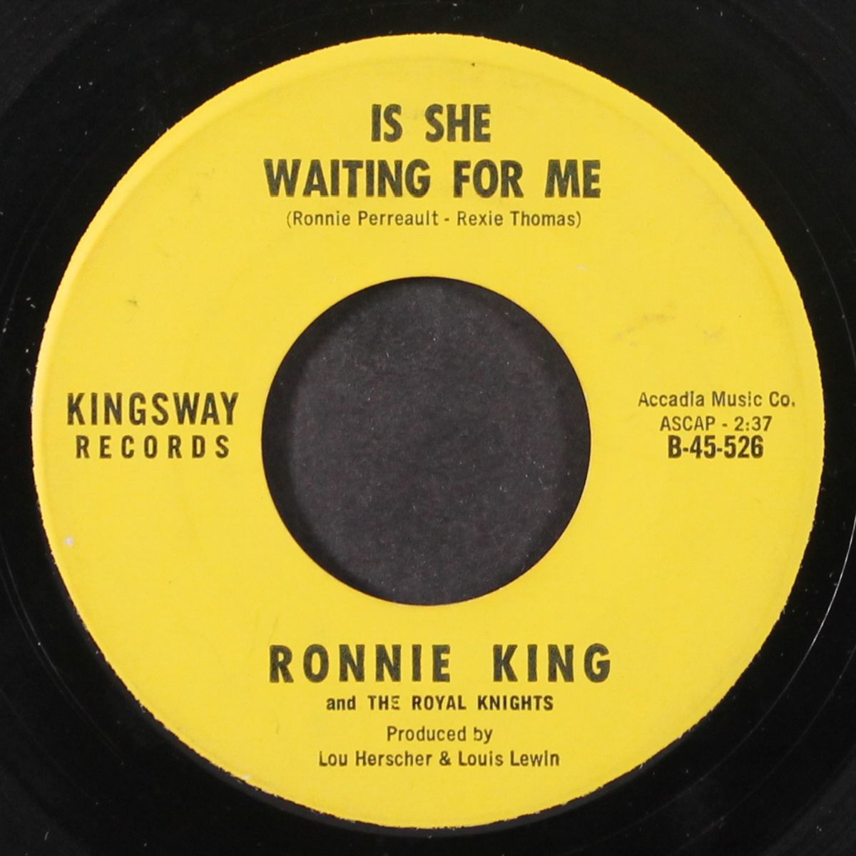 is she waiting for me / pebble in the ocean by RONNIE KING & ROYAL KNIGHTS