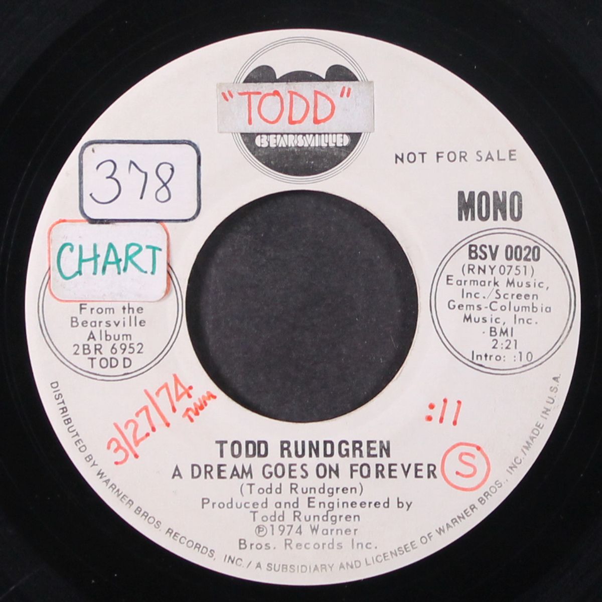 a dream goes on forever / mono by TODD RUNDGREN