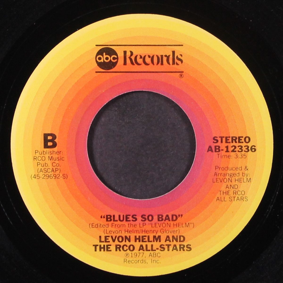 milk cow boogie / blues so bad by LEVON HELM & RCO ALL-STARS