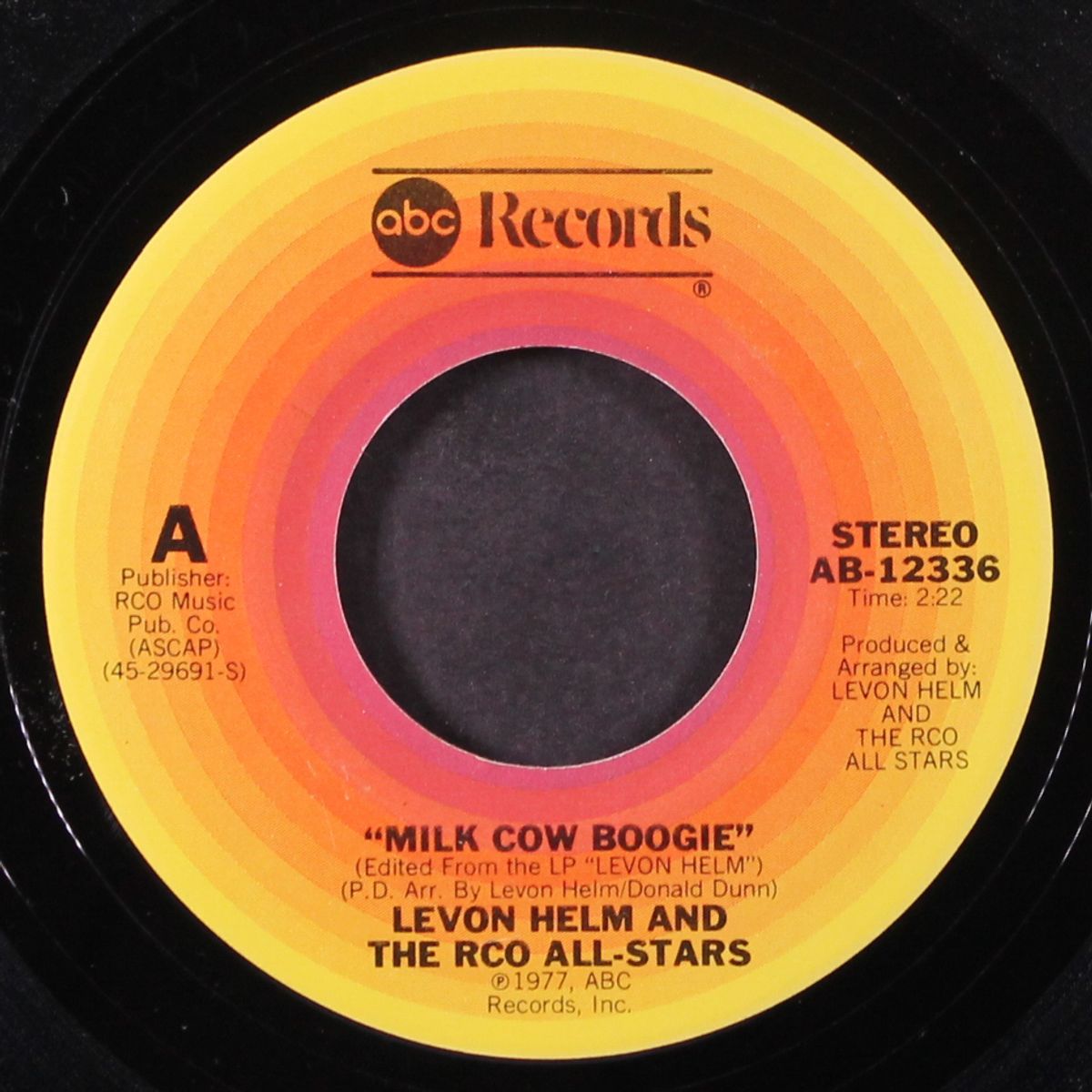 milk cow boogie / blues so bad by LEVON HELM & RCO ALL-STARS
