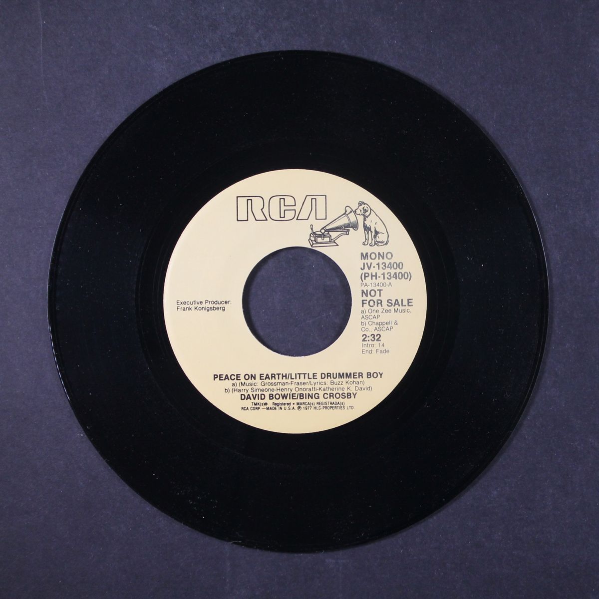 peace on earth / little drummer boy by DAVID BOWIE & BING CROSBY