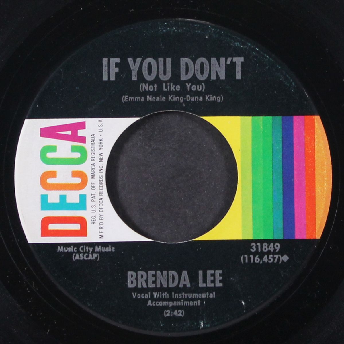 rusty bells / if you don't by BRENDA LEE