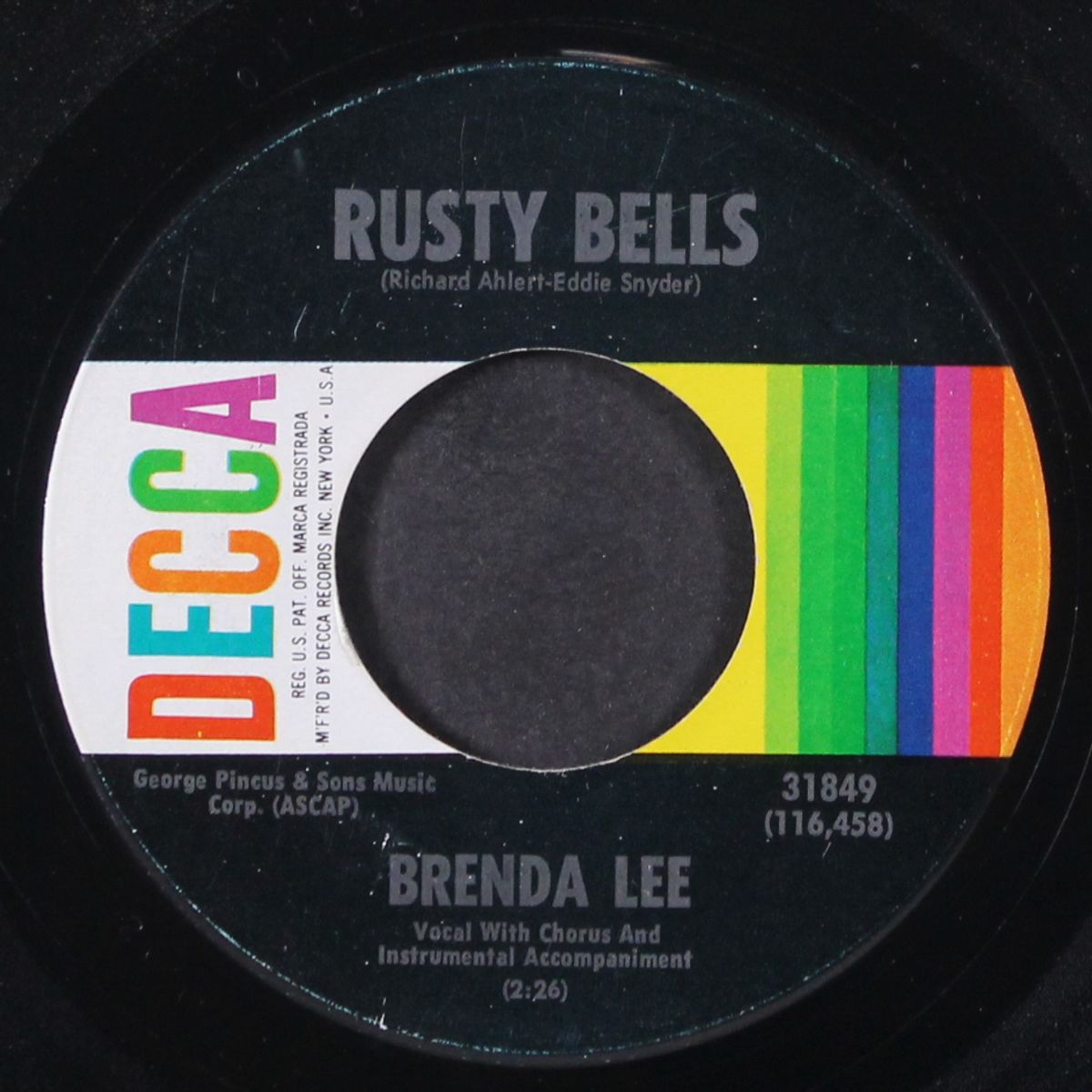 rusty bells / if you don't by BRENDA LEE