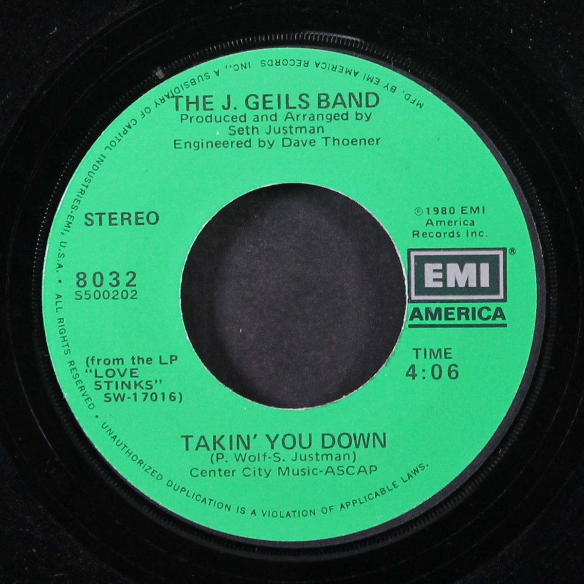 come back / takin' you down by J. GEILS BAND
