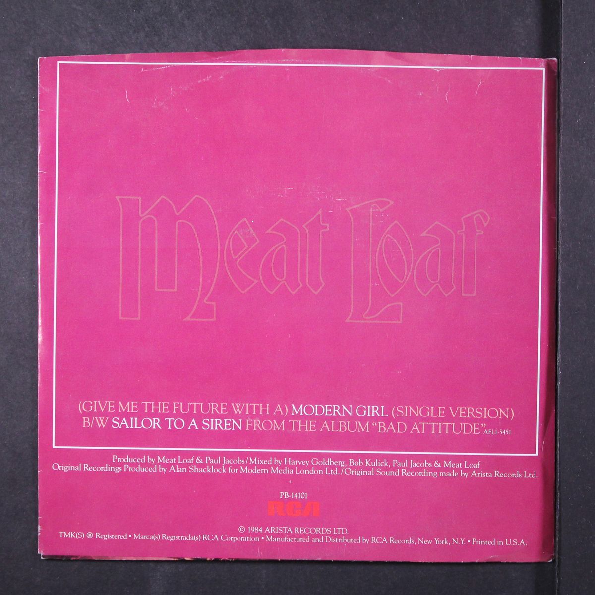 modern girl / sailor to a siren by MEAT LOAF