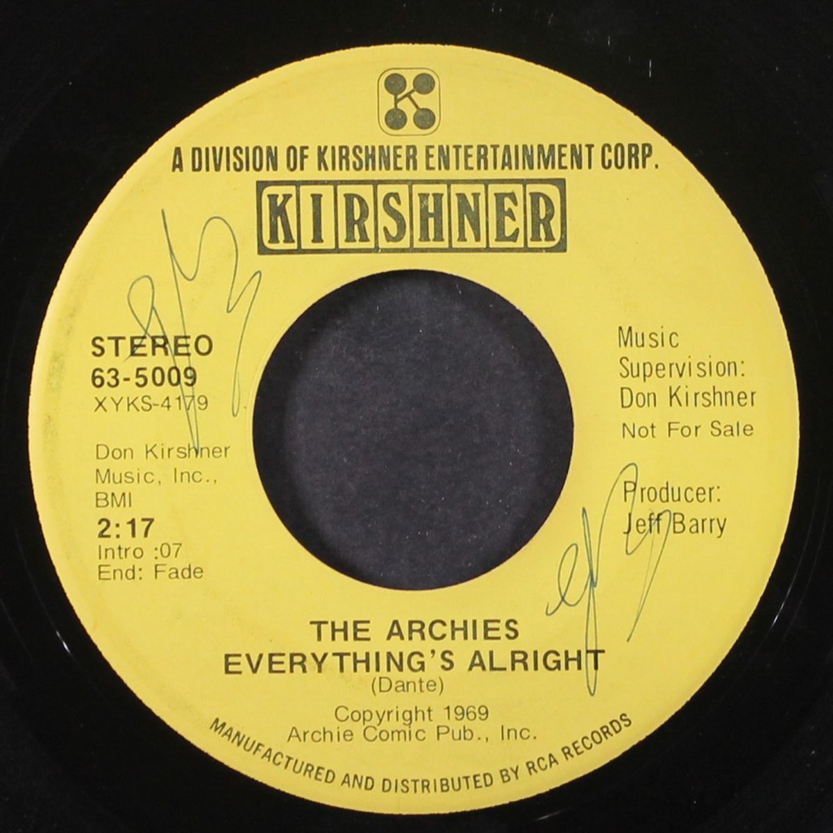 everything's alright / together we two by ARCHIES