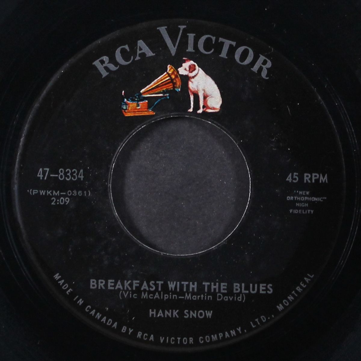 breakfast with the blues by HANK SNOW