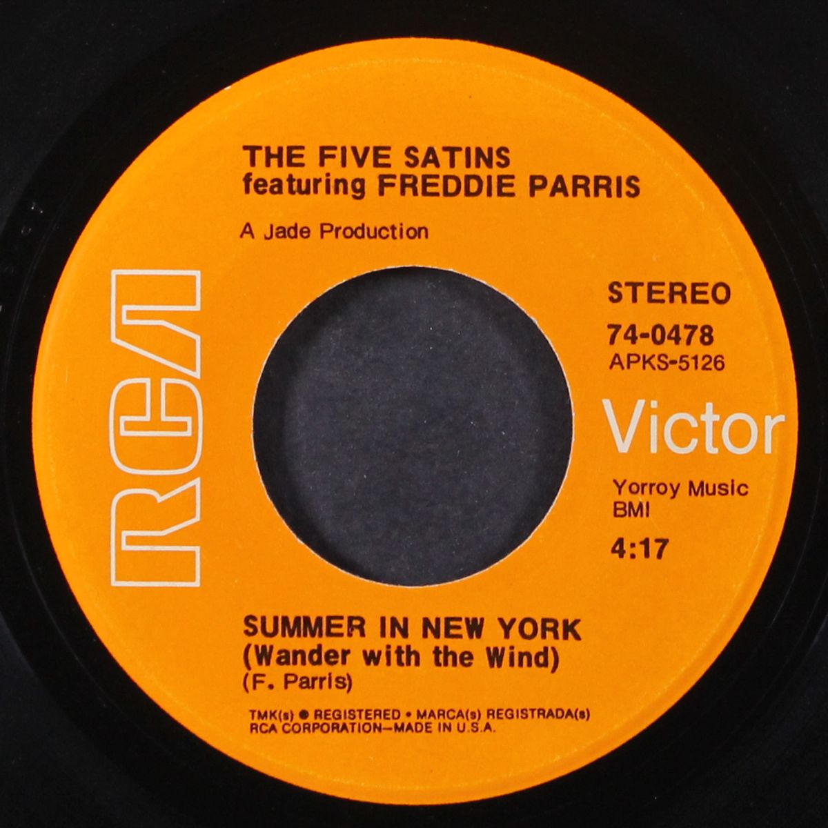 dark at the top of my heart / summer in new york by FIVE SATINS