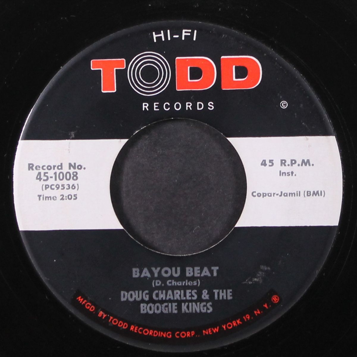 bayou beat / this should go on forever by DOUG CHARLES & BOOGIE KINGS