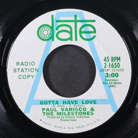 PAUL VARISCO & MILESTONES