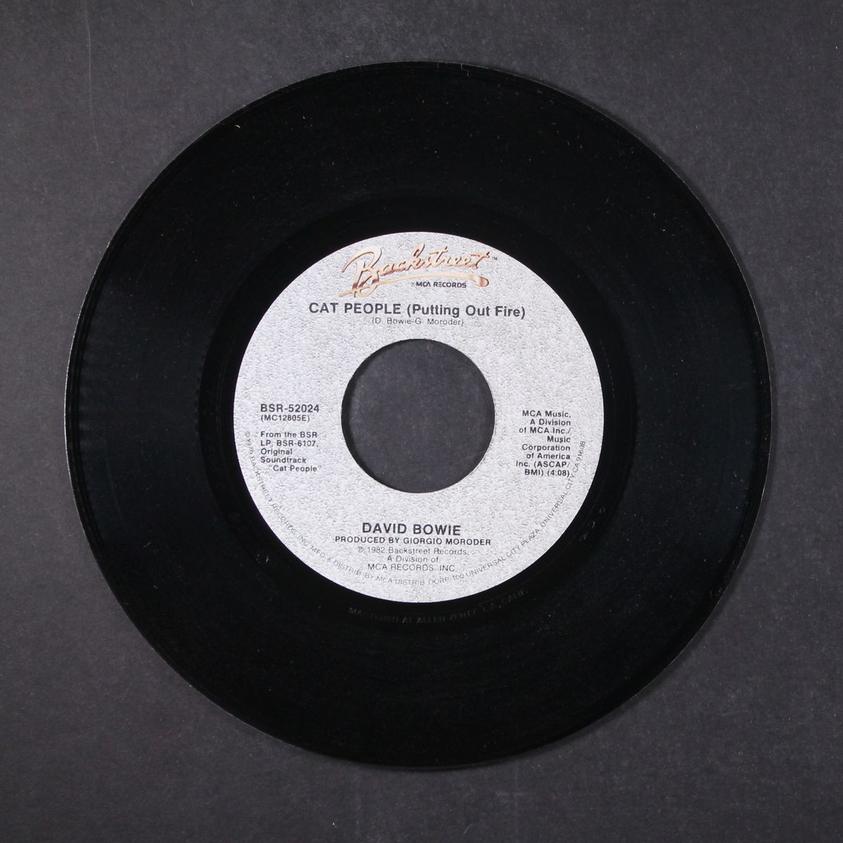 cat people (putting out fire) / paul's theme (jogging chase) by DAVID BOWIE / GIORGIO MORODER