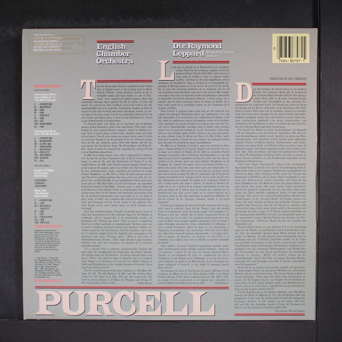 purcell: the gordian knot untied by RAYMOND LEPPARD