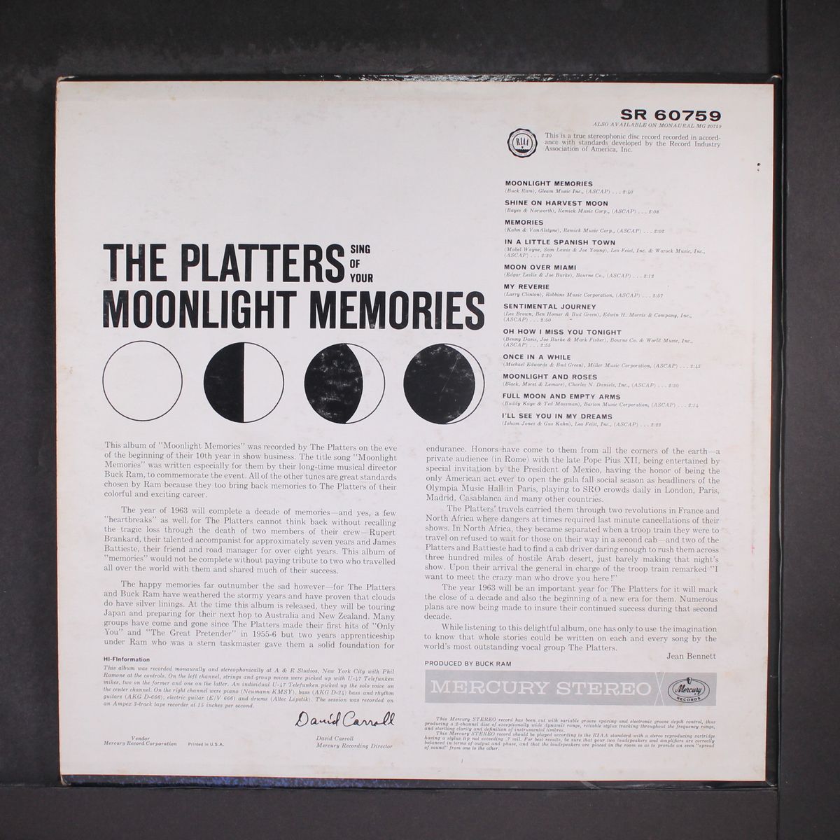 moonlight memories by PLATTERS
