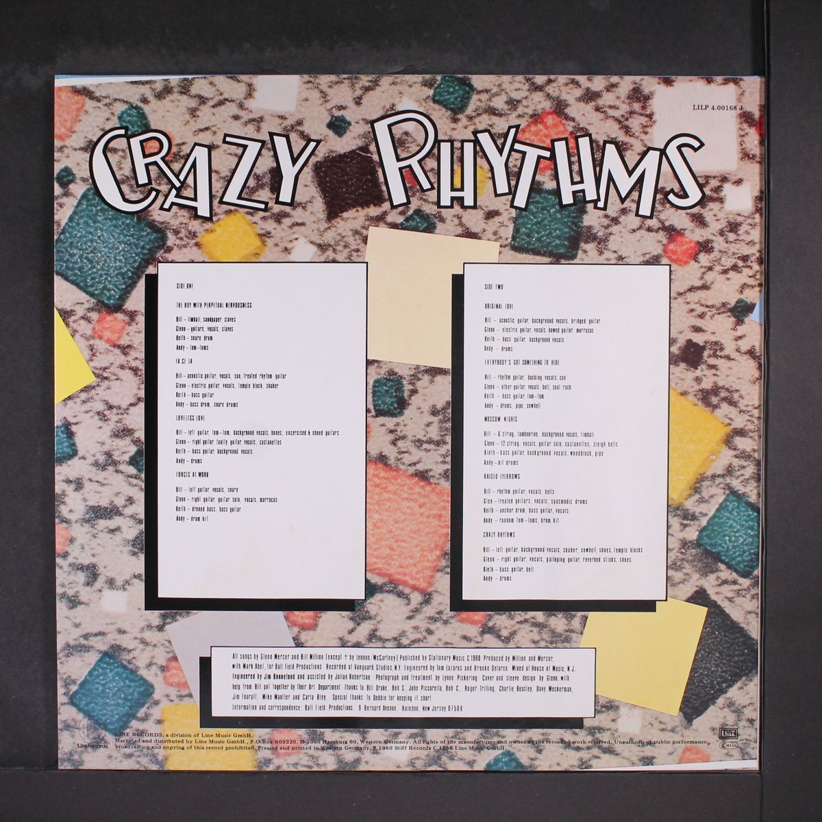 crazy rhythms by FEELIES