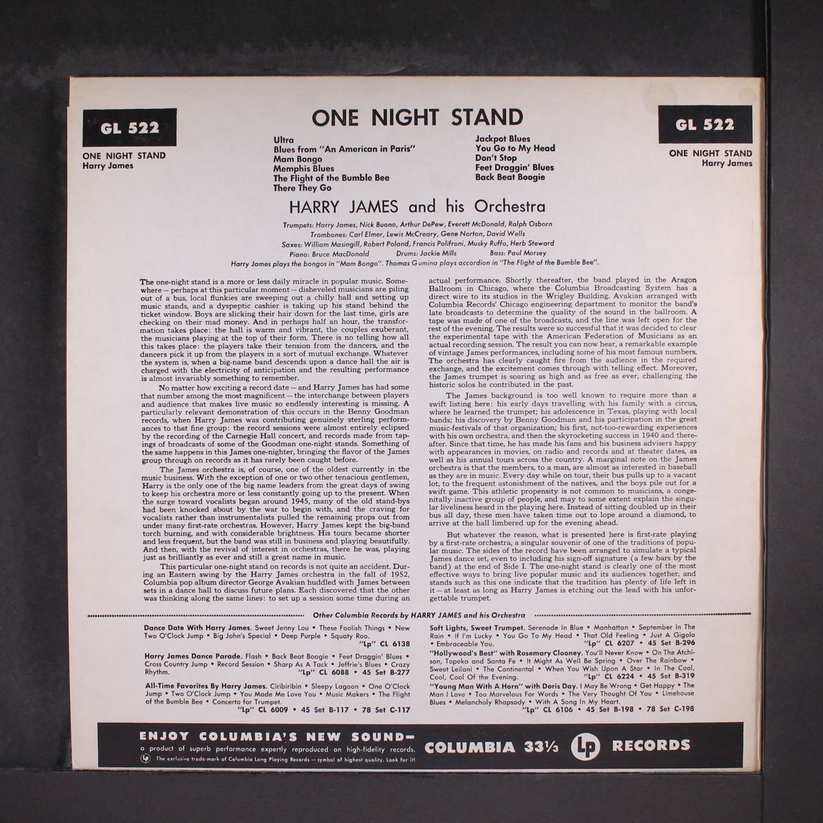 one night stand by HARRY JAMES