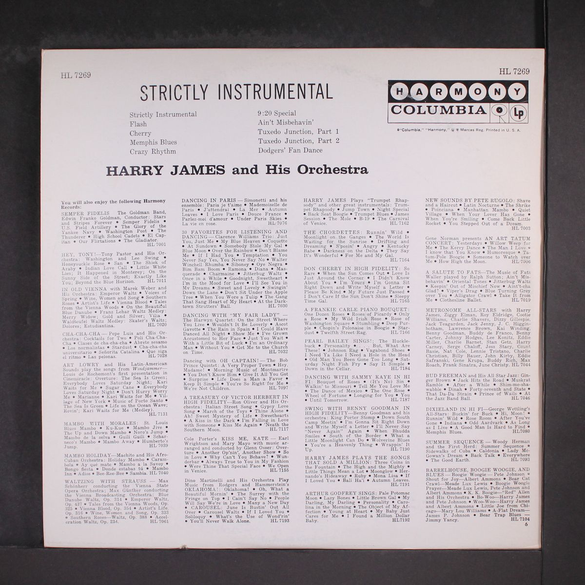 strictly intrumental by HARRY JAMES