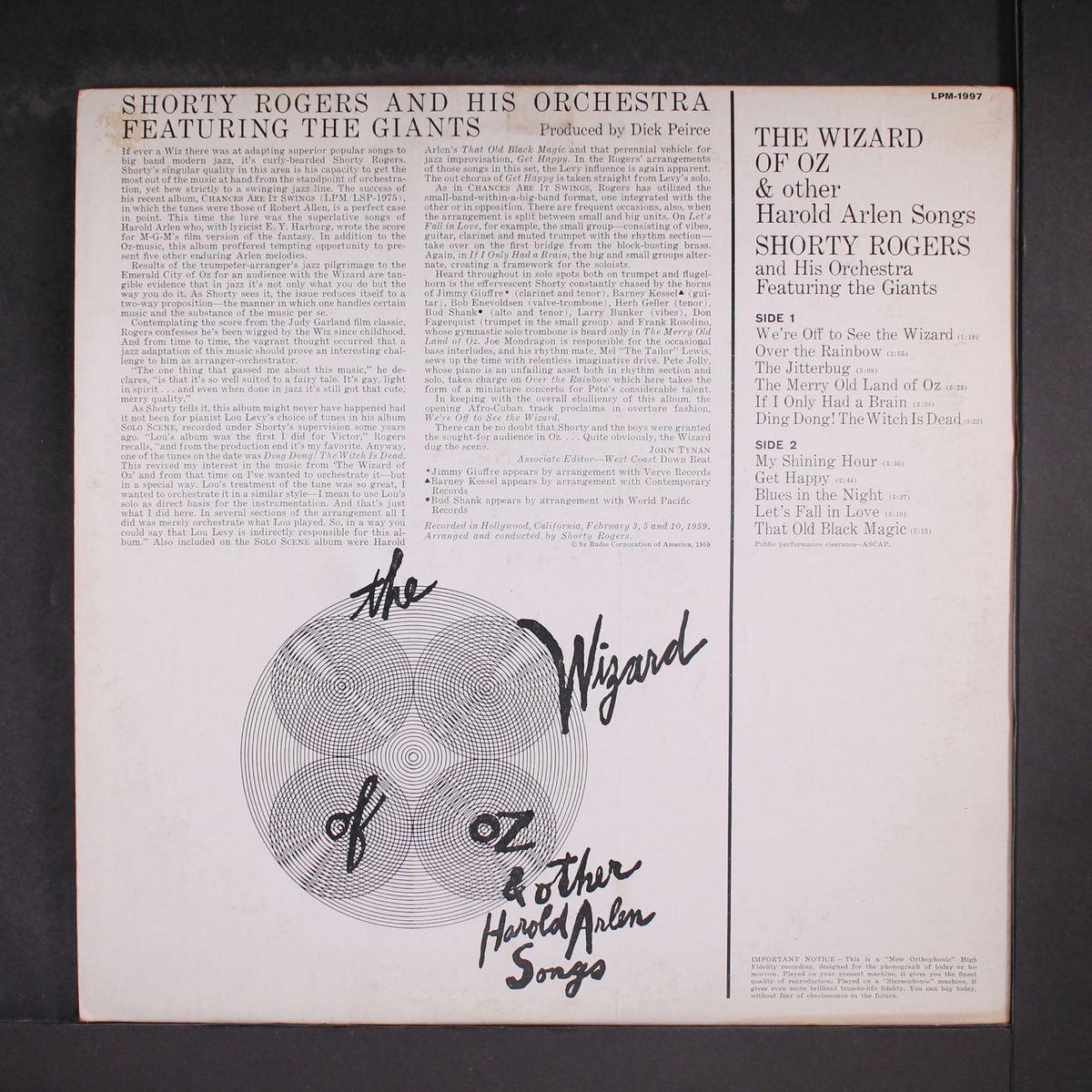 the wizard of oz by SHORTY ROGERS