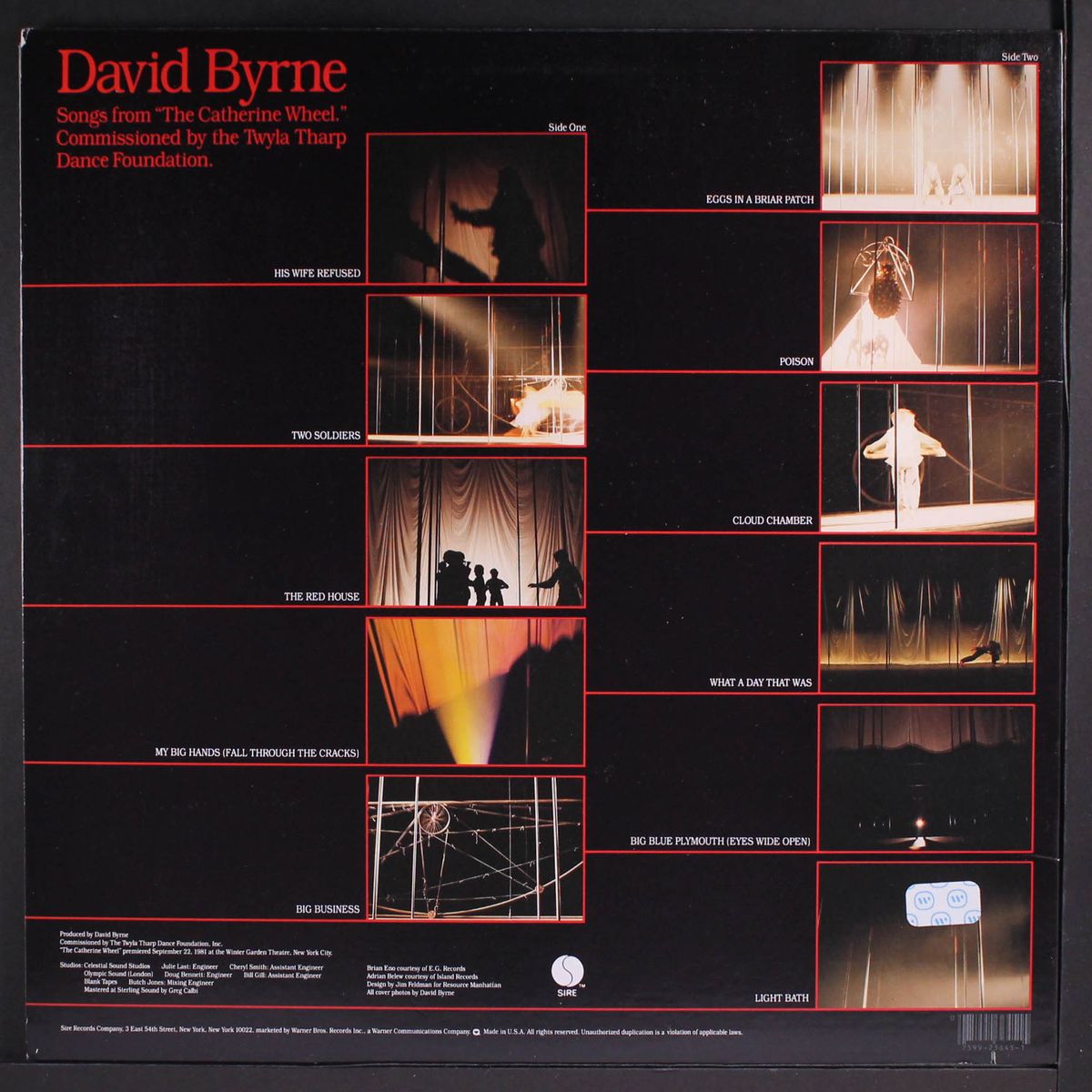 the catherine wheel by DAVID BYRNE