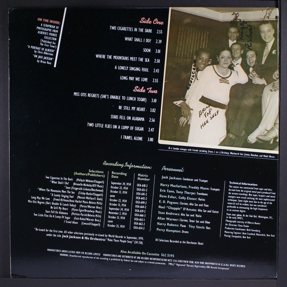 the legendary by ALBERTA HUNTER