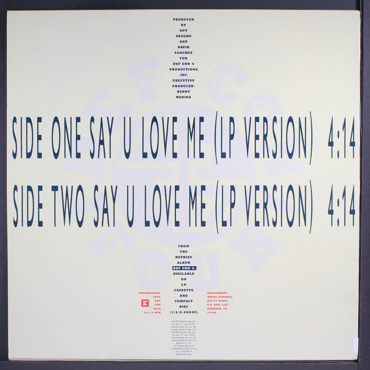 say u love me / same by DEF CON 4